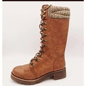 MIA MICAHCOMBAT BOOT KNIT TRIM